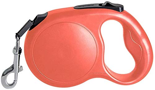 Qianqiusui Correa de Perro retráctil, Correa de Mascota, Perro retráctil Plomo y Medianas Perros Medios Cable retráctil Suministros automáticos Perro Mascota (Color : Orange, Size : 5m)