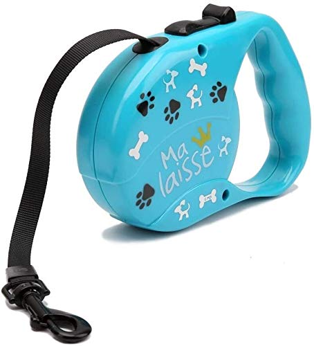 Qianqiusui Correa extensible perro, el perro de 3 metros de cable de tracción, de forma automática retráctil cuerda de tracción cuerda del perro, la tracción cuerda del perro mascota cable retráctil T