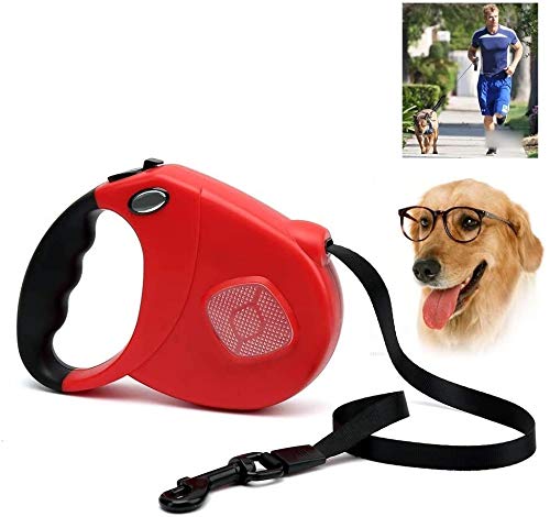 Qianqiusui Correas automáticas retráctiles Correa de Perro retráctil, pequeño Perro Teddy Golden Retriever Cadena Correas for Perros Tractores, Plomo Perro Suministros retráctiles Mascotas