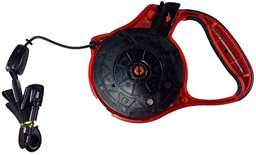 Qianqiusui Retráctil Correa de Perro, Perro retráctil automático de Correa, Correa de Peluche Cuerda del Perro pequeño Perro Alimentos for Mascotas Perro guía retráctil, (Color : Red, Size : 8m)