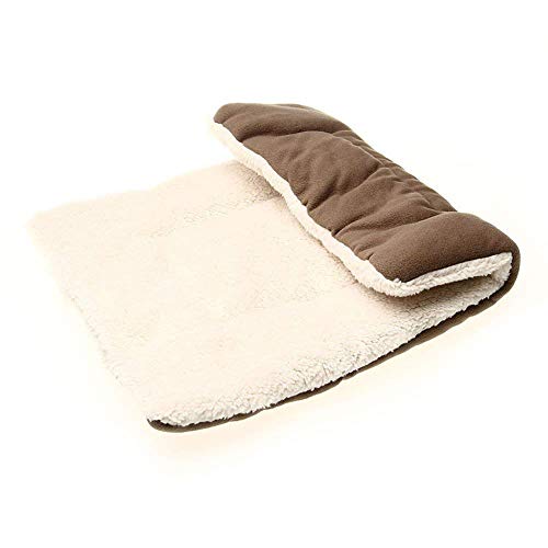 Queta - Cama para Perros, Lavable, ortopédica y Antideslizante, cojín para Perros con Peluche Suave, Color marrón