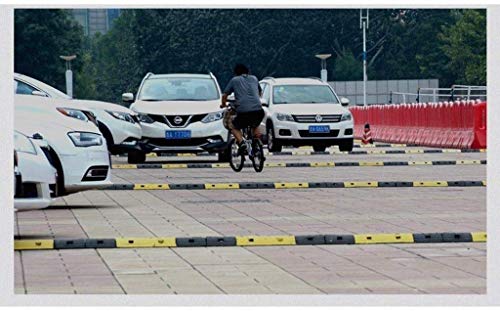 Rampas GGJIN Aire Libre de Coches reductores de Velocidad, Voltaje de Resistencia de Goma Escuela de la Carretera troncal Velocidad de Carrera de Seguridad Entrada Garage Amortiguador 5-7cm