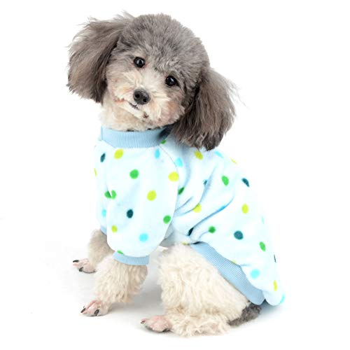 Ranphy - Sudadera de Terciopelo para Perro, Sudadera de Forro Polar, Sudadera de Invierno con Capucha, Pijama de Chihuahua, Ropa para Cachorro de Navidad, Disfraz de Yorkie para Perros pequeños