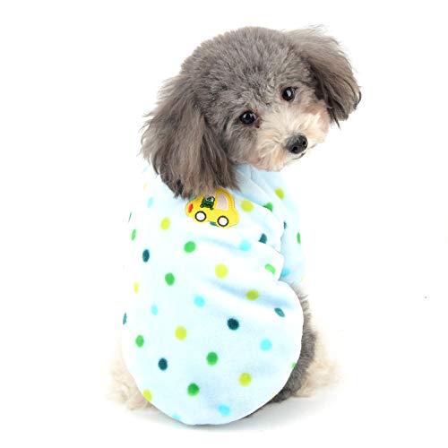 Ranphy - Sudadera de Terciopelo para Perro, Sudadera de Forro Polar, Sudadera de Invierno con Capucha, Pijama de Chihuahua, Ropa para Cachorro de Navidad, Disfraz de Yorkie para Perros pequeños