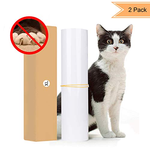 Rasguño de Gato Protectores de Muebles, 2 Piezas Protector de Sofá Contra Arañazos de Gato, Cinta Autoadhesivas con Pasadores Retorcidos, Fundas de Sofa Anti Gatos para Detener Destruir XL 45 x 30 cm