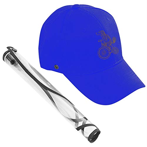 Reghhi Gorra de béisbol Protectora para Cara Completa de Bicicleta para Montar con Perro con Placa de protección extraíble