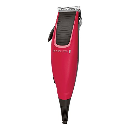 Remington HC5018 Apprentice - Kit Máquina de Cortar Pelo y 10 Piezas, Cortapelos con Cuchillas Acero Inoxidable, Rojo