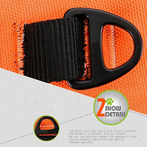 rexsonn portátil y chaleco de cuello ajustable Pet Arnés plomo, suave y transpirable sandish materiales con correa de pecho Abrazaderas para entrenamiento con sus perros grandes o Pups