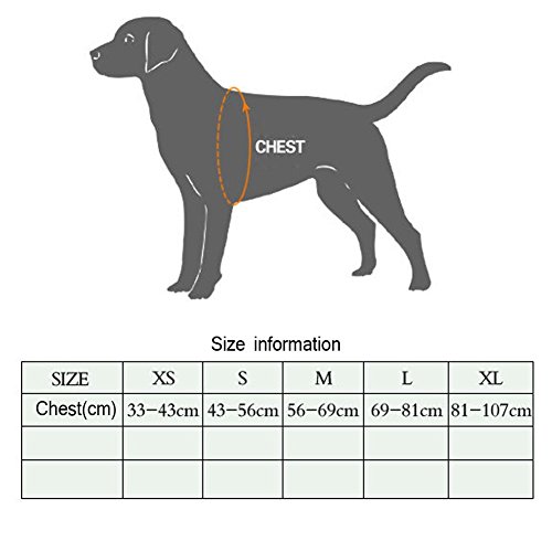 rexsonn portátil y chaleco de cuello ajustable Pet Arnés plomo, suave y transpirable sandish materiales con correa de pecho Abrazaderas para entrenamiento con sus perros grandes o Pups