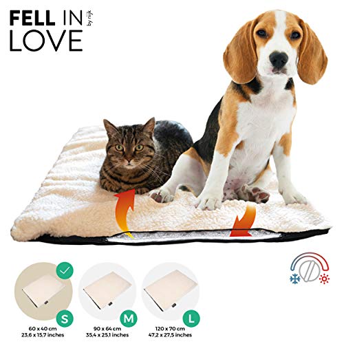 riijk Manta Autocalentable para Perros y Gatos sin Crujidos y Lavable - Cama Perro Térmica