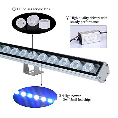 Roleadro Led Acuario,Luz Acuario con Lampara UV Acuario Impermeable IP 65,Iluminacion Acuario para Acuario Arrecife Coral Pescado Planta Crecer (81W)