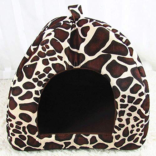 RONGXUE Nido Pet Shop Fresa casa del Gato Deslizamiento de Plegado al Cachorro Cachorro a casa para Dormir Conejo Bolsa de Cave (Rojo, tamaño, XXL),marrón,XX-Large