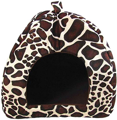 RONGXUE Nido Pet Shop Fresa casa del Gato Deslizamiento de Plegado al Cachorro Cachorro a casa para Dormir Conejo Bolsa de Cave (Rojo, tamaño, XXL),marrón,XX-Large