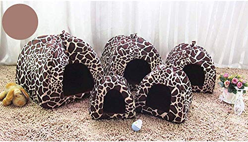 RONGXUE Nido Pet Shop Fresa casa del Gato Deslizamiento de Plegado al Cachorro Cachorro a casa para Dormir Conejo Bolsa de Cave (Rojo, tamaño, XXL),marrón,XX-Large