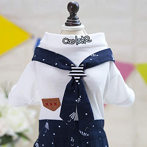 Ropa para Mascotas, Dragon868 Vestidos de Verano para Perros Pequeños Ropa de Gato Mascotas Camisa Informal Vestido con Estampado de Estrellas Vestido de Fiesta de Doble Capa