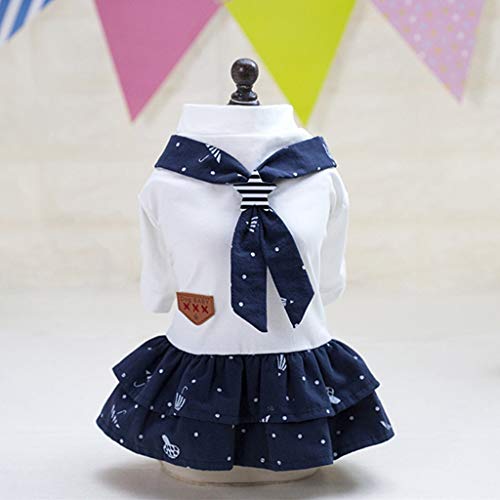 Ropa para Mascotas, Dragon868 Vestidos de Verano para Perros Pequeños Ropa de Gato Mascotas Camisa Informal Vestido con Estampado de Estrellas Vestido de Fiesta de Doble Capa