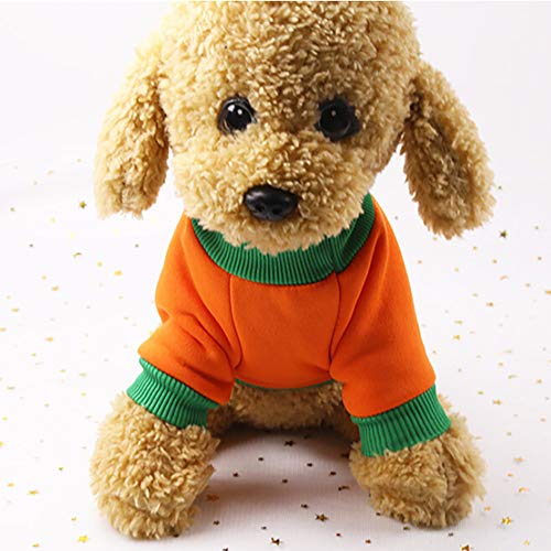 Ropa para Mascotas,Dragon868 Halloween Mascotas Perros de Calabaza de Naranja Sudaderas Ropa