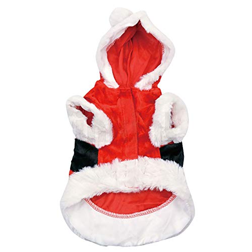 Ropa para Mascotas,Dragon868 más Reciente Navidad Mascota Perro Santa Claus Ropa Mascotas Disfraces(Rojo,S)