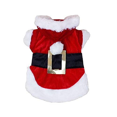 Ropa para Mascotas,Dragon868 más Reciente Navidad Mascota Perro Santa Claus Ropa Mascotas Disfraces(Rojo,S)