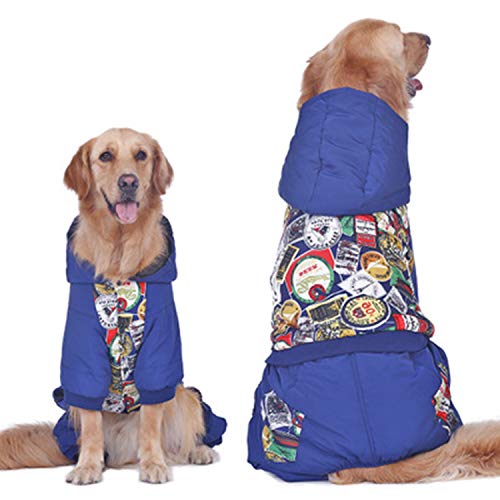 Ropa para Perros Perro Grande Otoño Y Ropa De Invierno. Abrigo De Algodon Golden Retriever, Labrador, Samoyedo Perro Grande Suministros De Mascotas 3XL