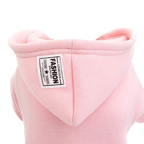 Ropa Perro Pequeño, Invierno Impresa Sudadera con Capucha para Perros, Ropa de Algodón Suave y Cálida, Abrigo de Cachorro Gatos Mascota Yorkshire Chihuahua, S-XXL