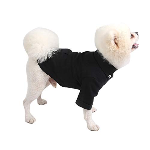 Ropa Perro Pequeño, Moda Ropa para Mascotas Transpirable Color Sólido Camisa Slim Fit En Primavera y Otoño, Abrigo de Cachorro Gatos Mascota Yorkshire Chihuahua, XS-XXL