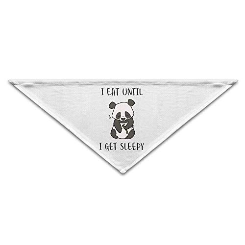 rwwrewre Mascota Perro Gato Pañuelo,Eco-Friendly I Eat Until I Get Sleepy Triangle Pet Scarf Dog Bandana Pet Collars,Soft Head Scarfs Accessories Pet Bib Pet Supplies