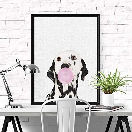 SDFSD Perro dálmata Arte Pintura Burbuja Animal Pared Cuadros Bulldog francés fotografía Carteles Lienzo Arte Impresiones vivero decoración50x70cm