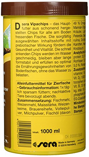 Sera Comida Sumergible para Peces de Acuario Vipachips