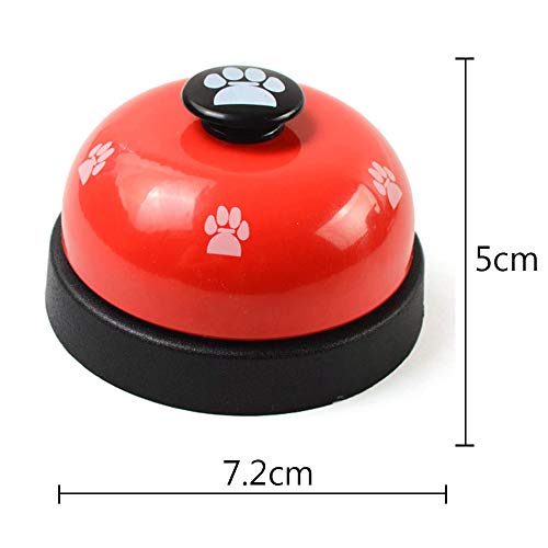 Seully 4 Piezas Campana de Metal para Perros, Timbre de Entrenamiento de Mascotas para Cachorros/Alimentación Interactiva de Juguetes,Juguetes Educativos para Gatos y Perros,Herramienta para Mascotas