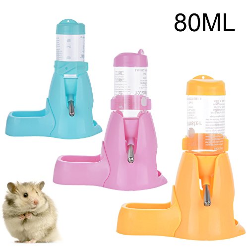 ShareWe Botella de Agua para Animales Dispensador Waterer Automático con Recipiente Tapa para Mascotas Gato Hamsters Ratas Cobayas Hurones Rabbits Conejos Animales pequeños