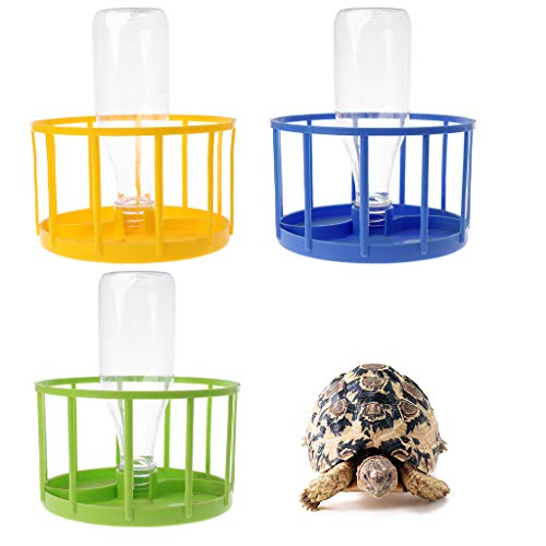 SHINAN - Comedero para reptiles, cuencos de agua para acuario, adorno de terrario, plato para tortuga y lagarto azul