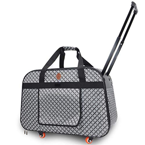 SHINING KIDS Trolley Perro Maleta Mochila Grande para Perro Bolsa De Gato Portátil De Excursión Adecuado para Mascotas 11KG,Gray