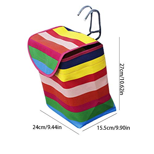 SHOH - Cesta Plegable para Bicicleta, Cesta de Manillar extraíble para Mascotas, Compras de Alimentos, fácil instalación, Bolsa extraíble para pequeños Perros, Picnic de Compras