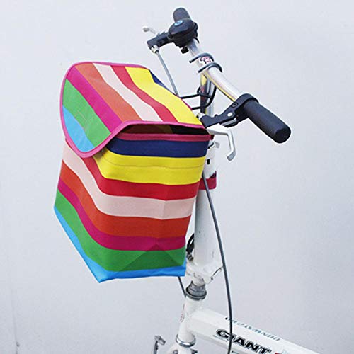 SHOH - Cesta Plegable para Bicicleta, Cesta de Manillar extraíble para Mascotas, Compras de Alimentos, fácil instalación, Bolsa extraíble para pequeños Perros, Picnic de Compras