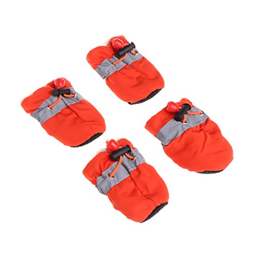 SHUIXIN BcLmj Zapatos Impermeables para Perros Calzado de Lluvia Botines de Nieve Zapatos Antideslizantes para Cachorros de Perros pequeños Invierno cálido