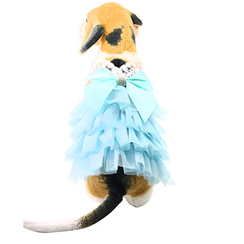 SIS Vestido para Perro, Falda tutú para Perro, Perro, Gato, Linda Falda de Princesa, Vestido tutú de Encaje para Torta para Perros pequeños y medianos para Ropa de Verano