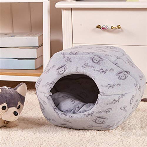 Sizwea Invierno cálido Perro Mascota Gato Cama cómoda casa de Gato Suave Lavable Tienda Nido Cachorro pequeño Mascota Suministros, 4, S