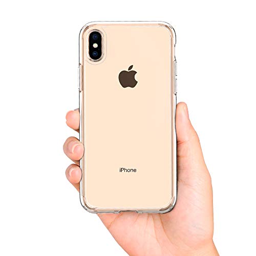 Spigen Ultra Hybrid Funda iPhone XS/X con Tecnología de cojín de Aire y protección híbrida de la Gota para iPhone XS 5.8" (2018) & X (2017) - Transparente