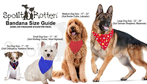 Spoilt Rotten Pets S3 - Bandana para Perros (tamaño Mediano, diseño de Perro dálmata, Labrador y estafas)