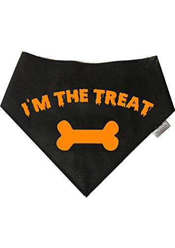 Spoilt Rotten Pets, S3 Im The Treat, Bandana Negra para Perro Adecuado para Golden Retrievers, Dálmatas, Labrador y Staffie tamaño Perros