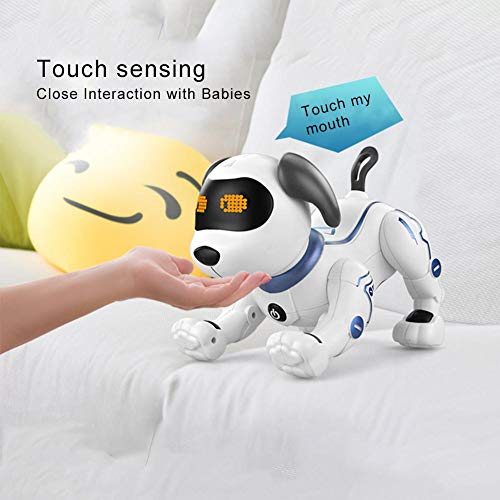 Sponsi Programación Smart Robot Dog, Programa Interactivo Dancing Walk Juguete Animal Robótico para Regalo De Niño Outgoing