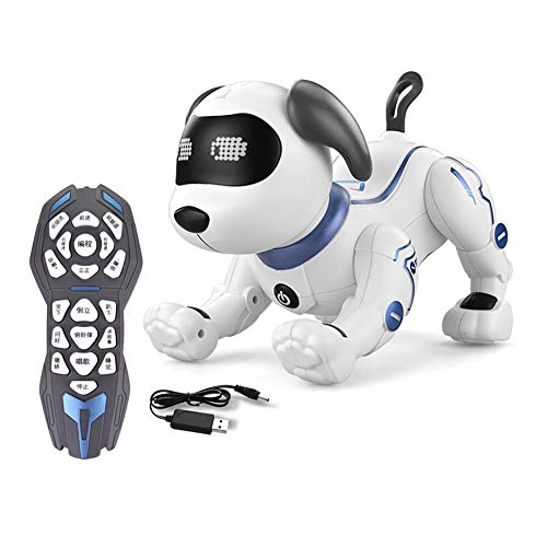 Sponsi Programación Smart Robot Dog, Programa Interactivo Dancing Walk Juguete Animal Robótico para Regalo De Niño Outgoing