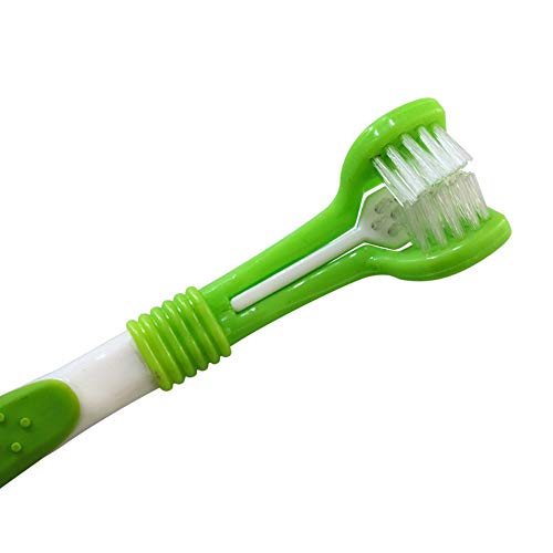 STAC Juego de Pasta de Dientes para Mascotas Set Gel de Gel de naseas para Perros Juego de Dientes de Silicona Cepillo de Dientes