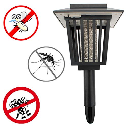 SUNSHIN Los Mosquitos Solar Resistente al Agua Asesino lámpara al Aire Libre Patio Jardín luz del césped de Insecto del parásito de la Mosca del Insecto de la lámpara LED de luz Repelente Killer