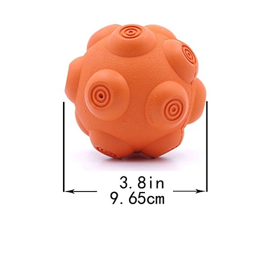 ThinkPet EETOYS Juguete Sonido Pelota de Satélite Juguete Flotante de Goma para Perros Juguete Pelota Perro Flotante Juguete sonajero para Mascotas Juguete de Agua para Perros