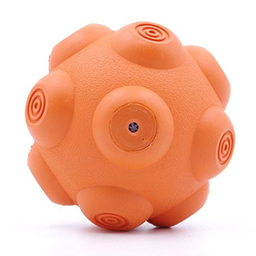 ThinkPet EETOYS Juguete Sonido Pelota de Satélite Juguete Flotante de Goma para Perros Juguete Pelota Perro Flotante Juguete sonajero para Mascotas Juguete de Agua para Perros