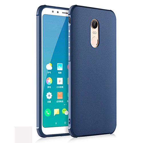 Tianqin XIAOMI RedMi 5 Plus Funda Ultra-Delgado Ligero Duradero Caso Protección TPU Parachoques Prueba Choque para XIAOMI RedMi 5 Plus Cubierta - Azul