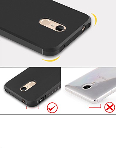 Tianqin XIAOMI RedMi 5 Plus Funda Ultra-Delgado Ligero Duradero Caso Protección TPU Parachoques Prueba Choque para XIAOMI RedMi 5 Plus Cubierta - Negro