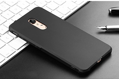 Tianqin XIAOMI RedMi 5 Plus Funda Ultra-Delgado Ligero Duradero Caso Protección TPU Parachoques Prueba Choque para XIAOMI RedMi 5 Plus Cubierta - Negro